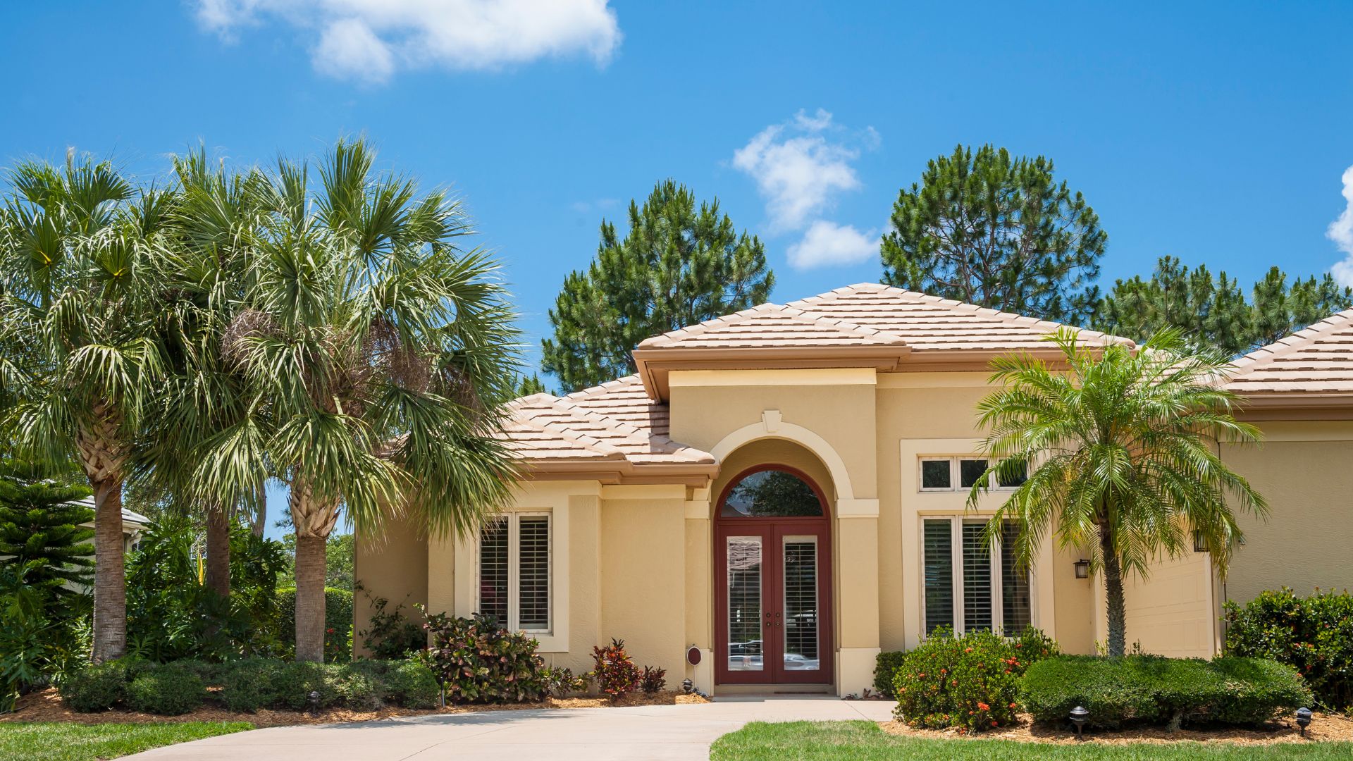 exterior of a yellow house in florida